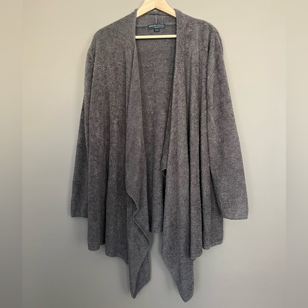 {Barefoot Dreams} Bamboo Chic Lite Open Front Waterfall Cardigan Sweater